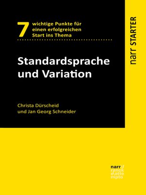 cover image of Standardsprache und Variation